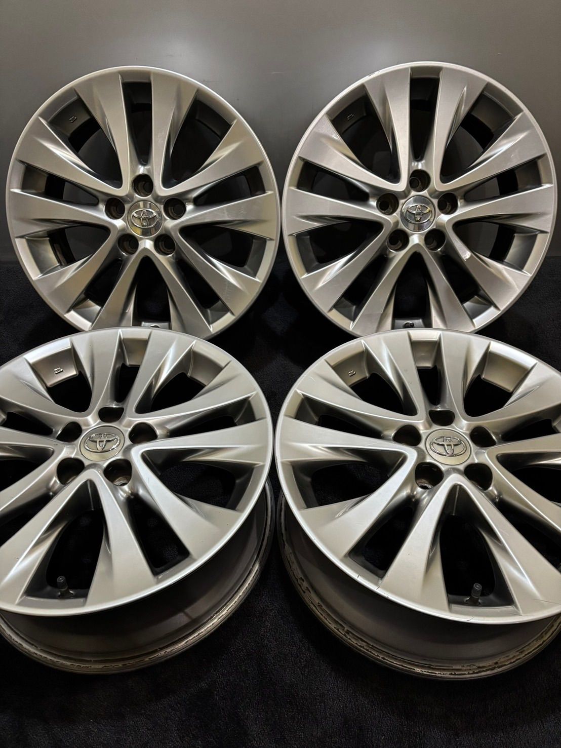 トヨタ 20系 アルファード ヴェルファイア 18インチ 7.5 J 45 114.3 5 H アルミホイール 4本 1-L 242
