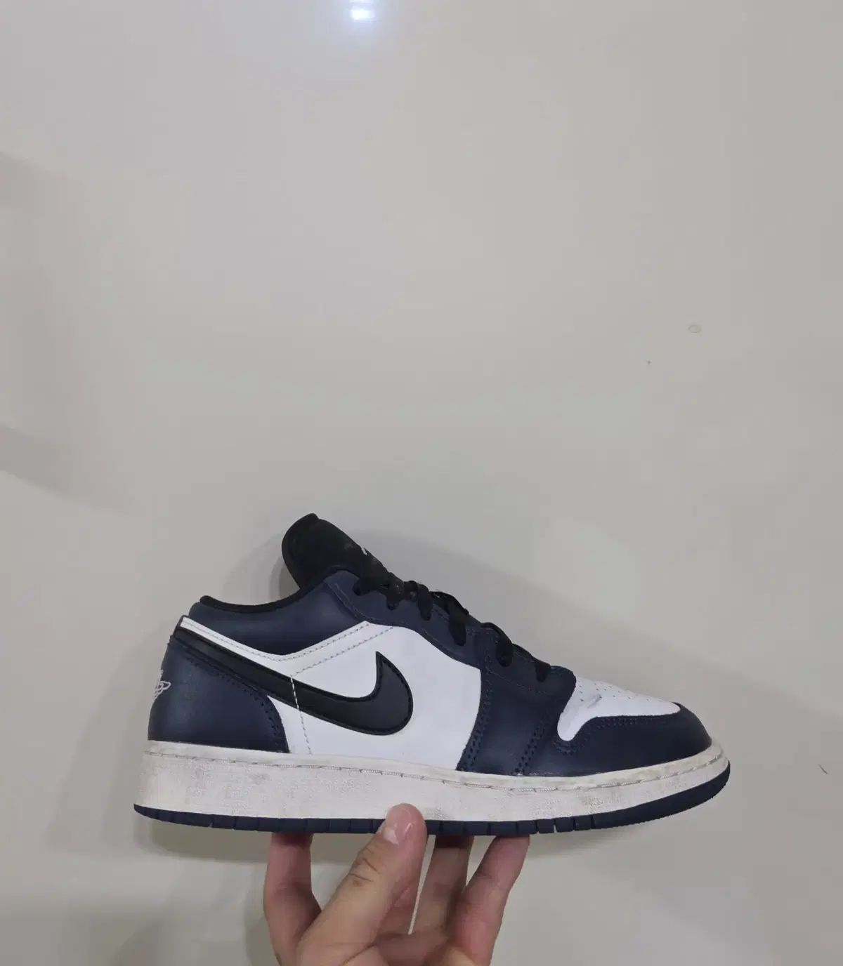 245 NIKE エアジョーダン1 ロー ダークティール アーモリーネイビー 廃盤実物