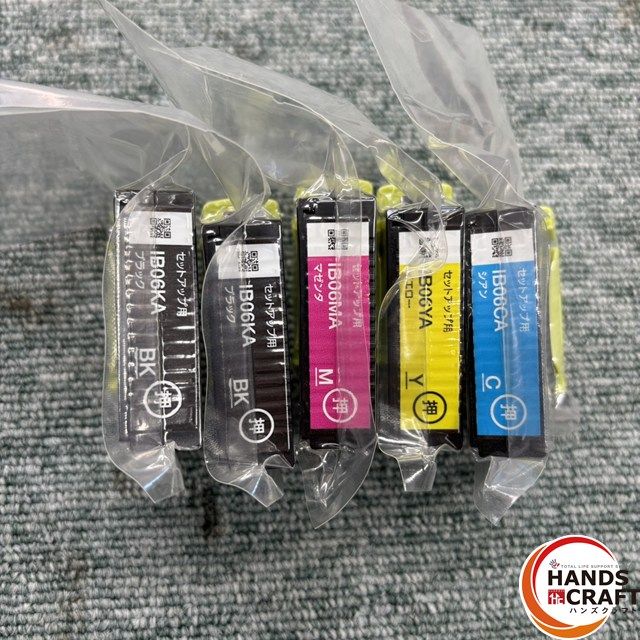 ◎【未使用／未開封】 EPSON IB06 純正 メガネ セットアップ用 プリンターインク 複合機インク 5個セット IB06KA&times;2個 MA CA YA【中古】