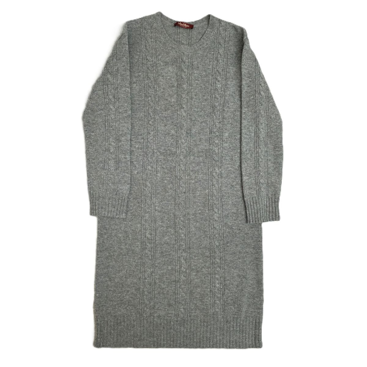 MAX MARA マックスマーラ ケーブル編み ニットワンピース カシミヤ混