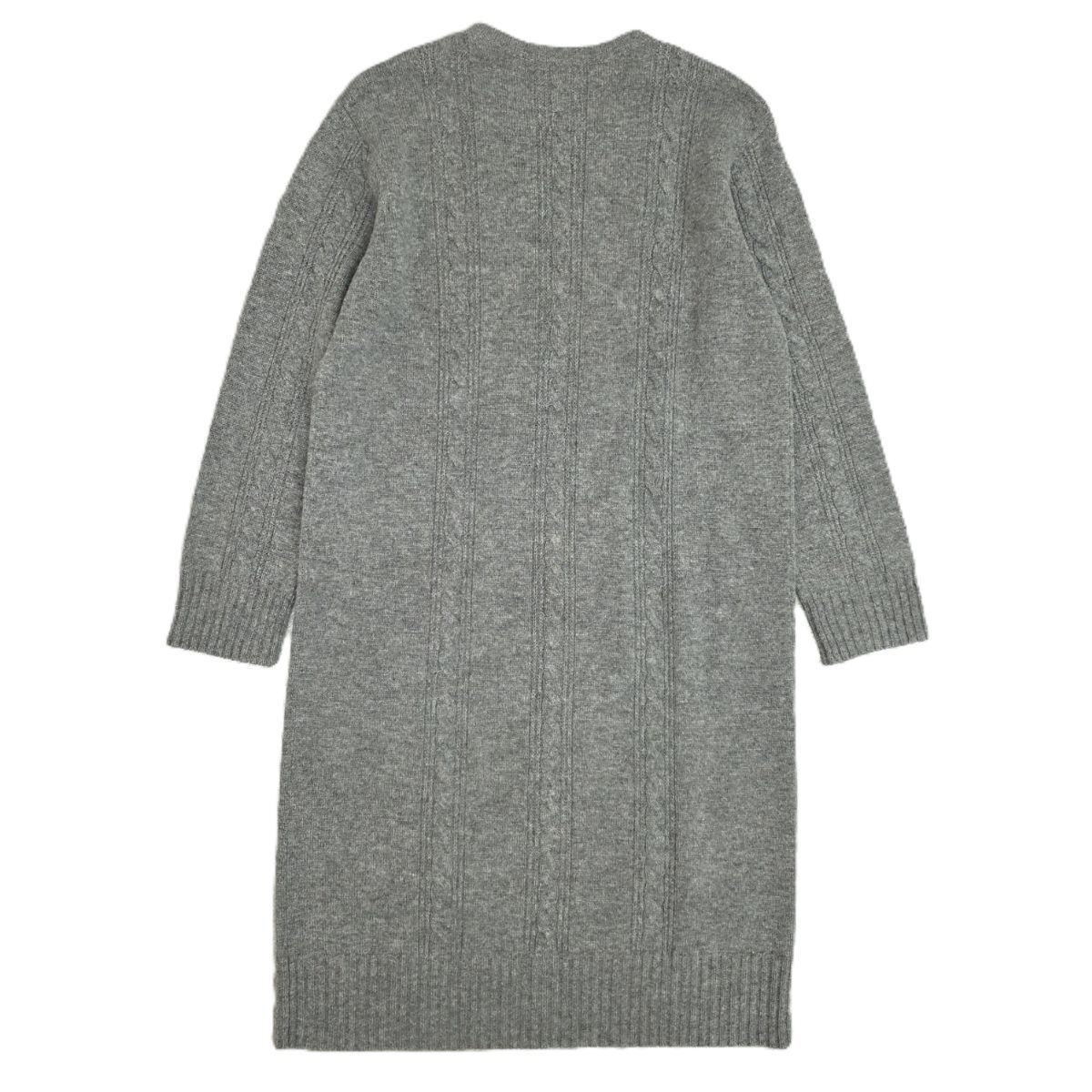 【美品】マックスマーラ カシミヤ ウール ケーブル ニット ワンピース S MAX MARA マックスマーラ ケーブル編み ニットワンピース カシミヤ混