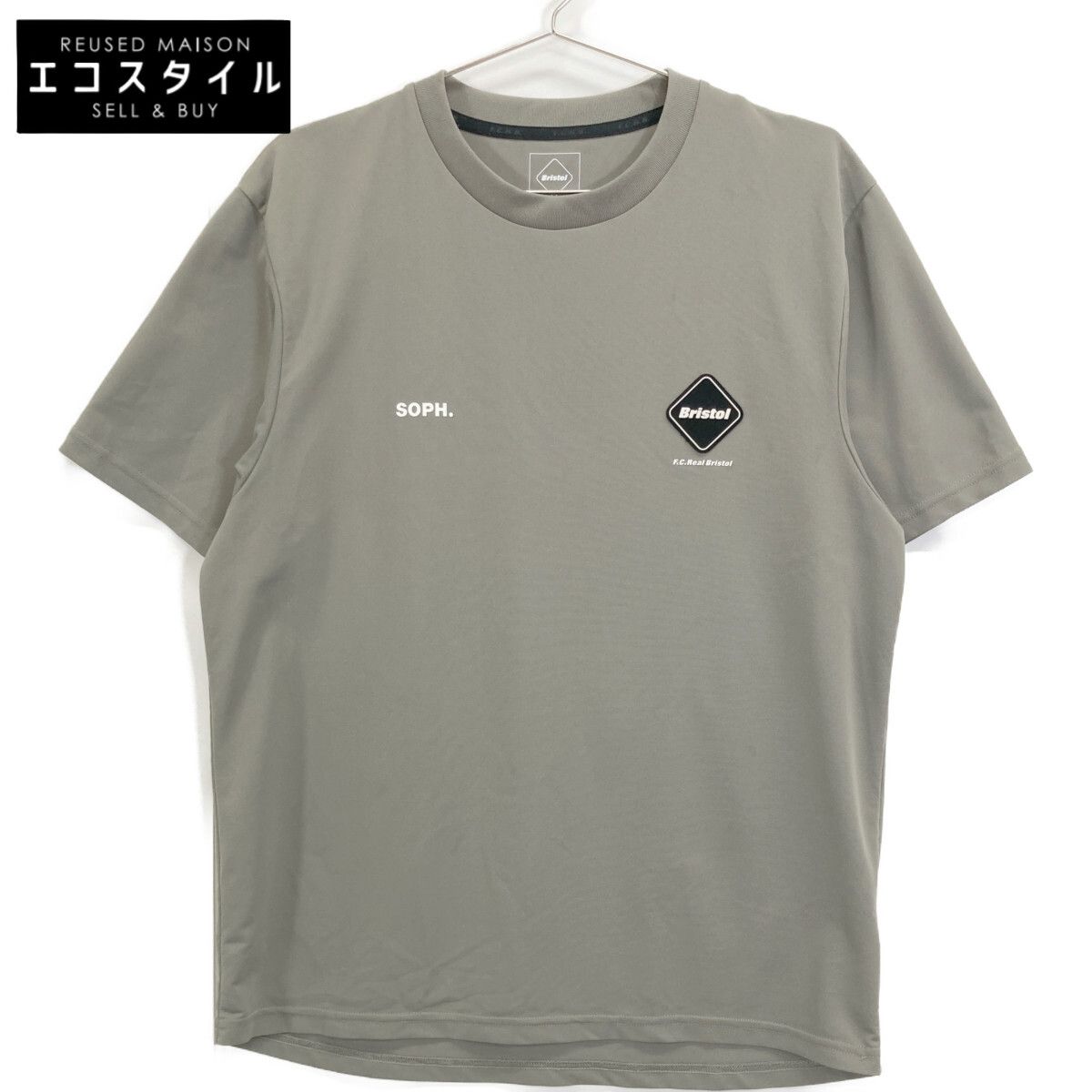 F.C.Real Bristol エフシーリアルブリストル FCRB-250022 ｶｰｷ LOGO S|S TEAM TOP Ｍ