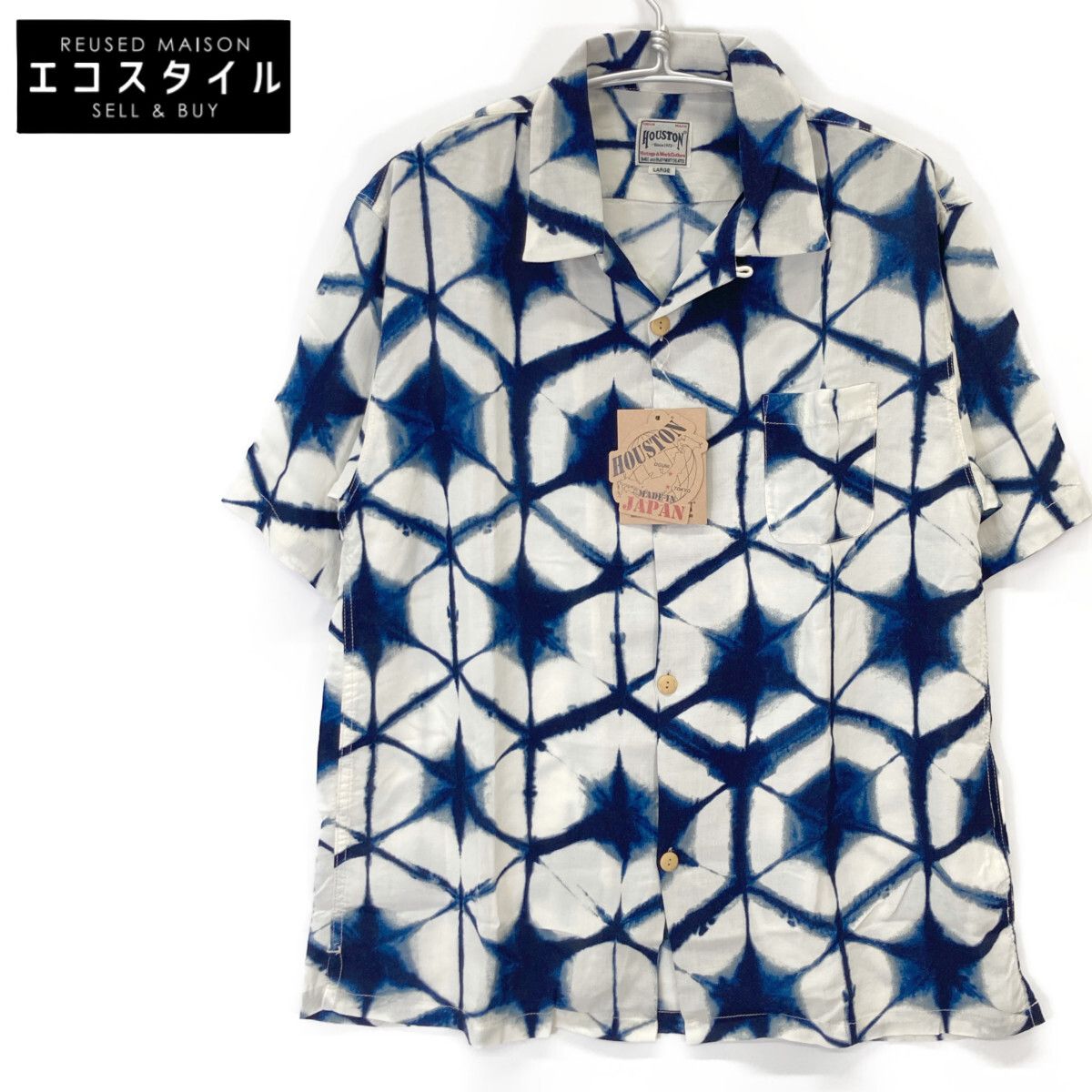 HOUSTON ヒューストン ｵﾌﾎﾜｲﾄ 41249 ﾚｰﾖﾝ ｳｰﾙ ｱﾛﾊｼｬﾂ L