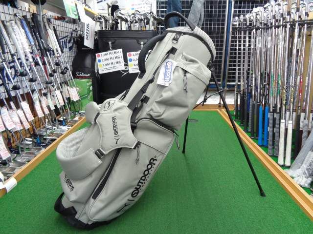 GK高辻▲ 6287 キャディバッグ プーマ OUTDOORコラボ 092529 02 GRAY