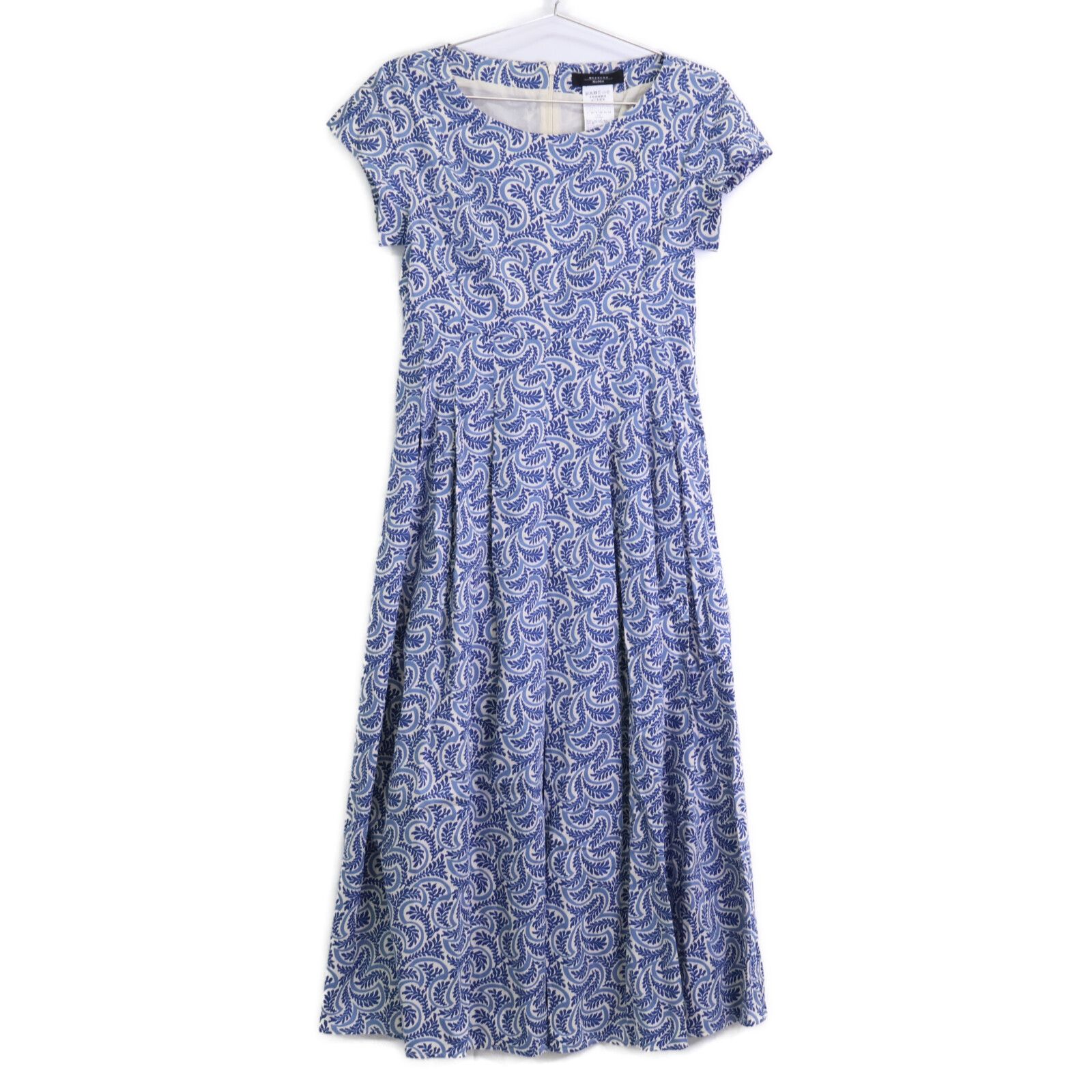 Max MaraWEEKEND マックスマーラウィークエンド ﾌﾞﾙｰ 総柄 ﾜﾝﾋﾟｰｽ 36