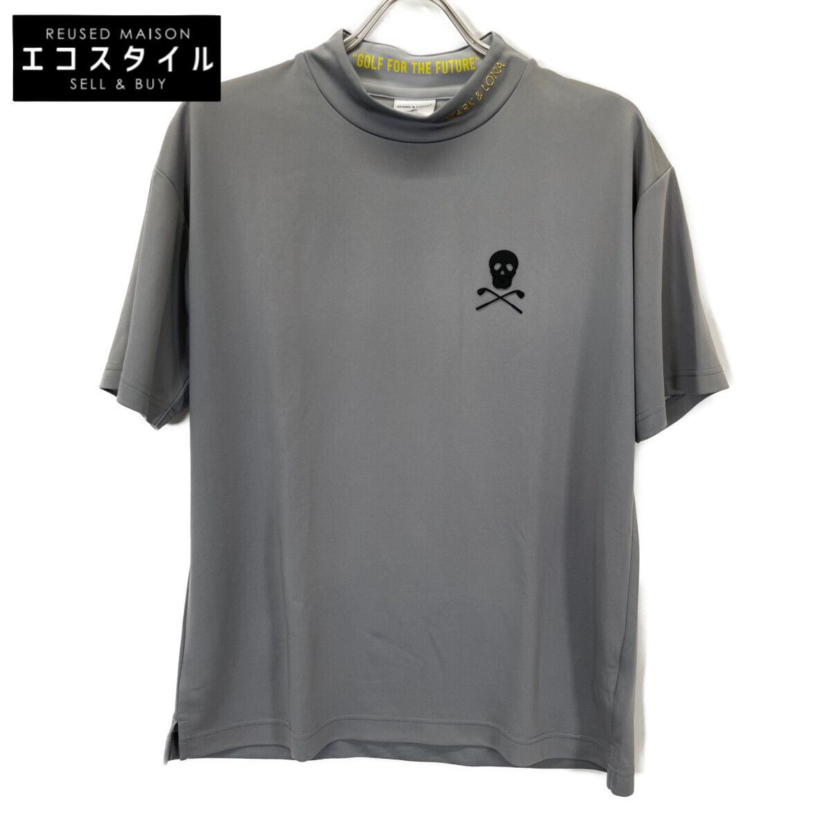 マークアンドロナ　半袖シャツ　MLM-2A-AA04 MARK&LONA マークアンドロナ MLM-2A-AA04 ｸﾞﾚｰ Jaded Mock Neck Top 48