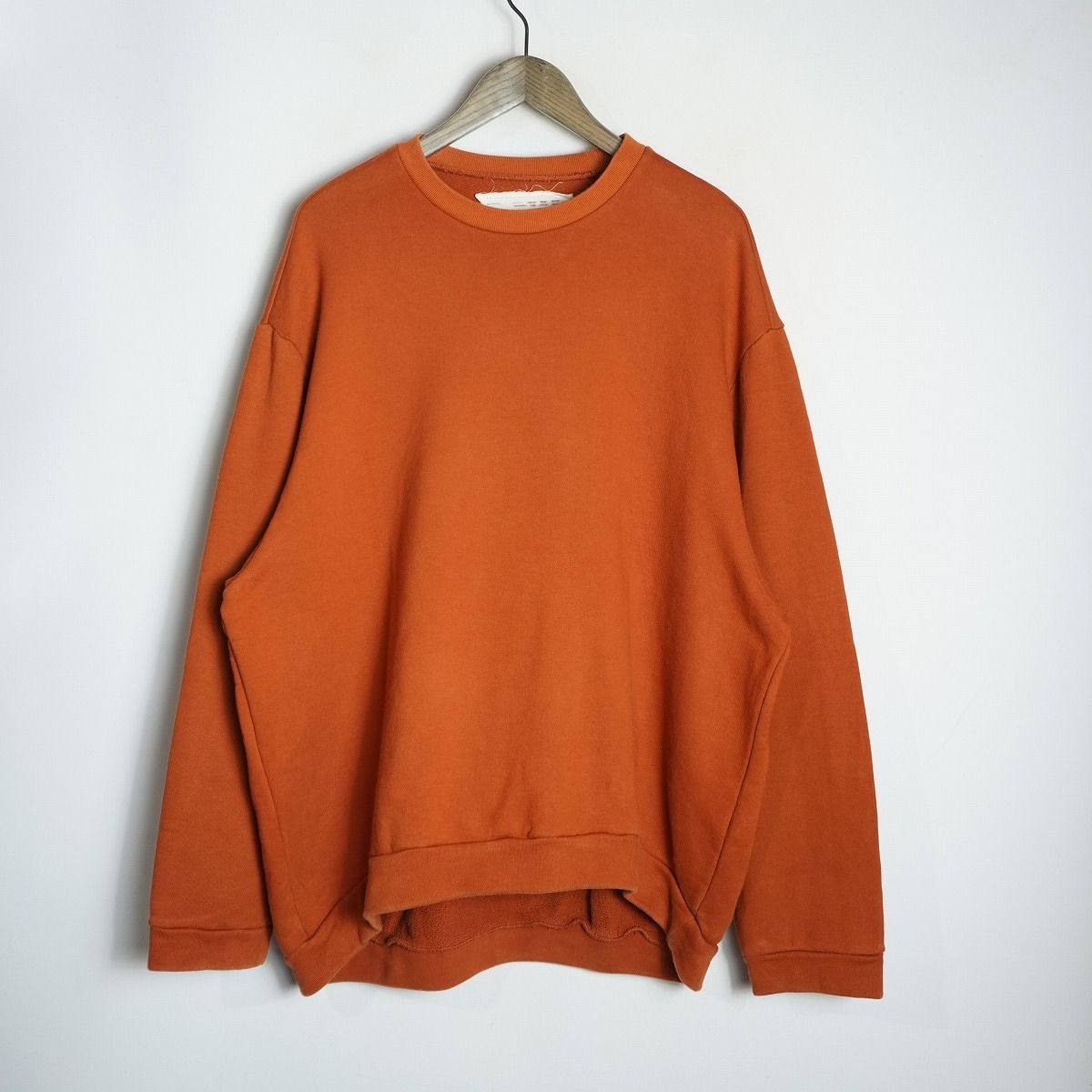 正規 CAMIEL カミエル フォートヘンス CREW NECK COTTON JERSEY HEAVY スウェット シャツ トレーナー 12-02-01 オレンジ S 419 P♪