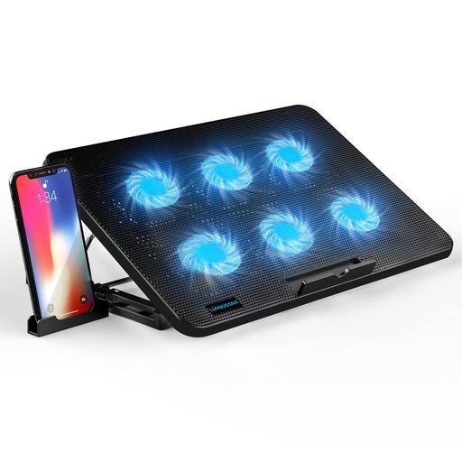 LiANGSTARノートパソコン冷却パッド6つ冷却ファンノートPCクーラー7
