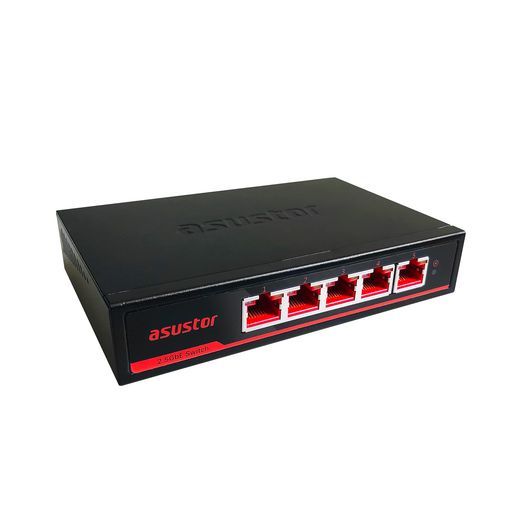 ポート2.5 GbE 2.5 Gbpsスイッチングハブ金属筐体設定不要壁掛け設置対応ASW 205 T