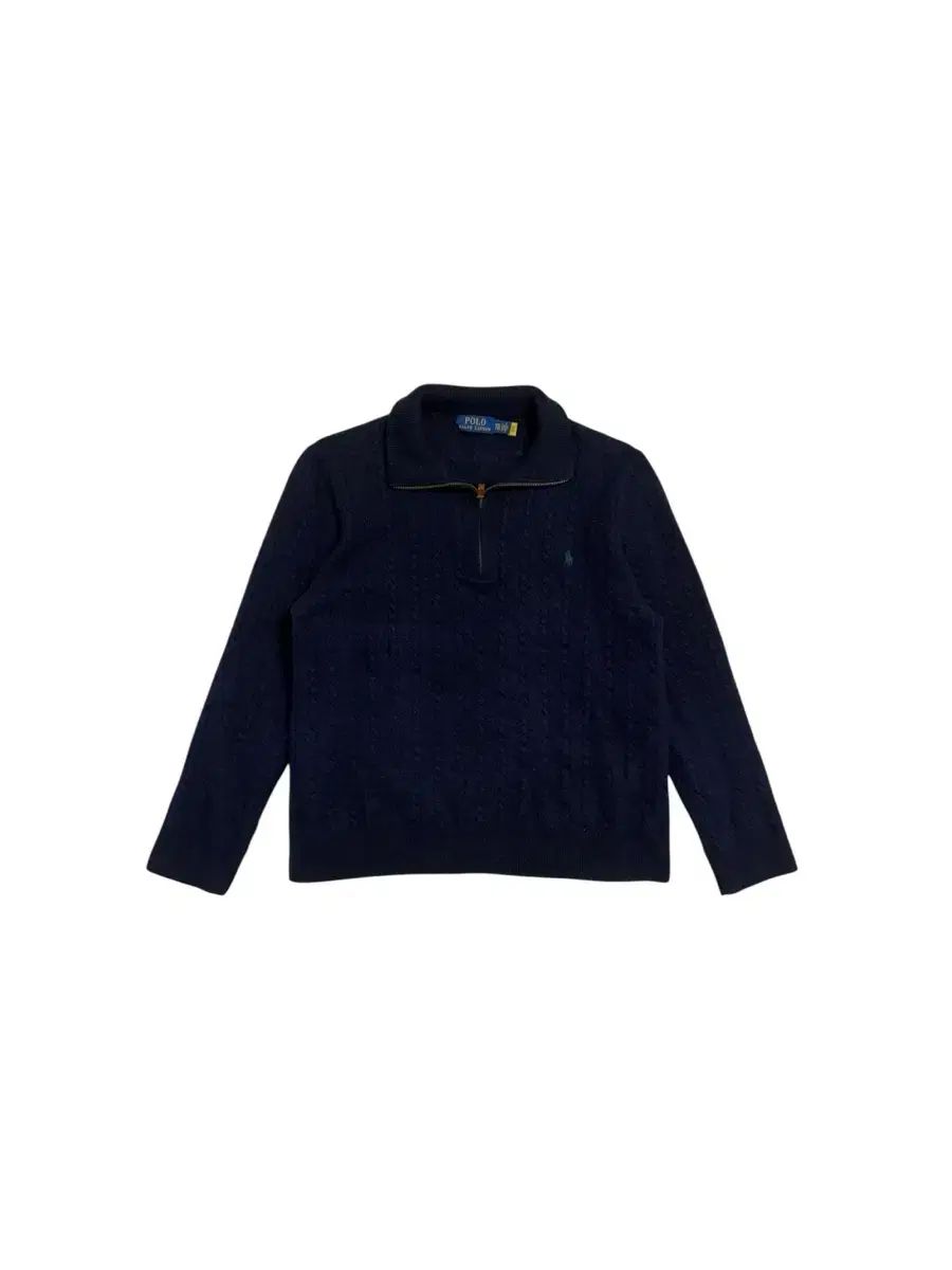 ポロラルフローレン ネイビー ニット ジップアップ