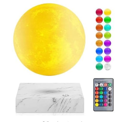 Vnemofey の浮遊月ランプ 月のランプ 多色刷りの夜ライト 回転テーブルランプの接触制御 きれいな机の月ライト 気分ライト装飾のギフト