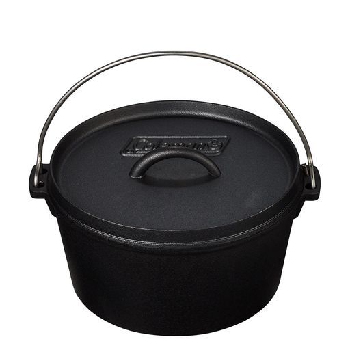 Coleman コールマン クッカーダッチオーブン10インチ脚なしタイプ キャンプアウトドアBBQバーベキューシーズニング不要料理リフター収納ケース付き調理料理