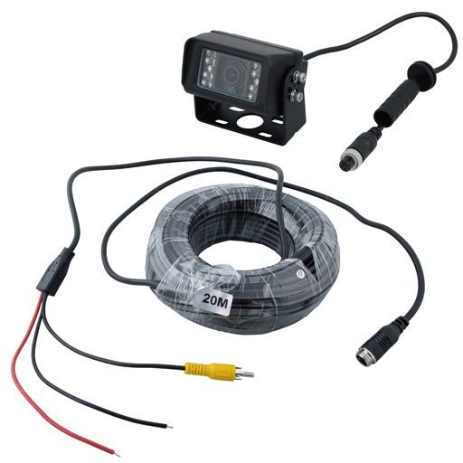 ジェットイノウエ JetInoue バックカメラ防水ジャックタイプ20 Mコード592926ブラック