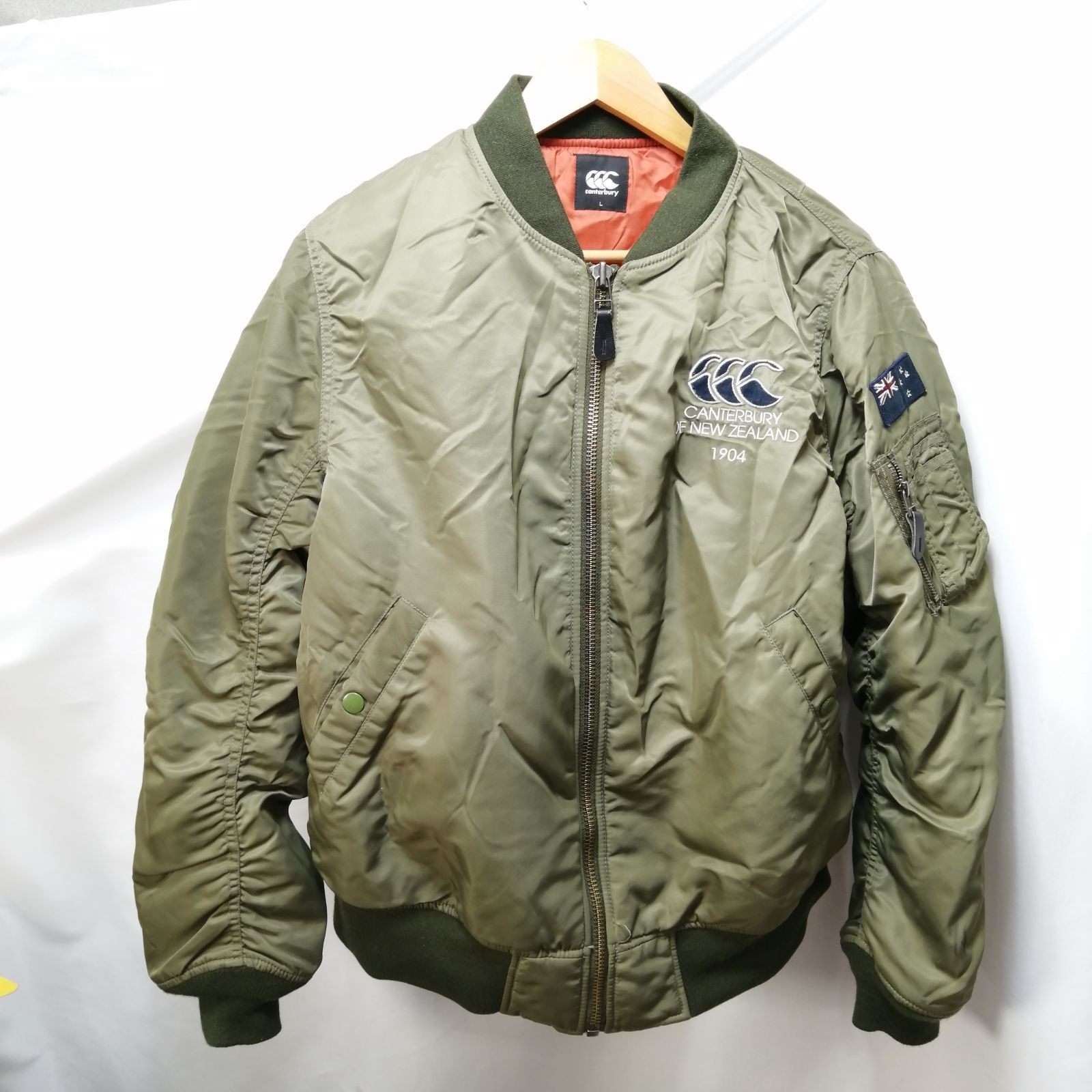 CANTERBURY スタジャン カーキ カンタベリー MA-1 L サイズ - メルカリ