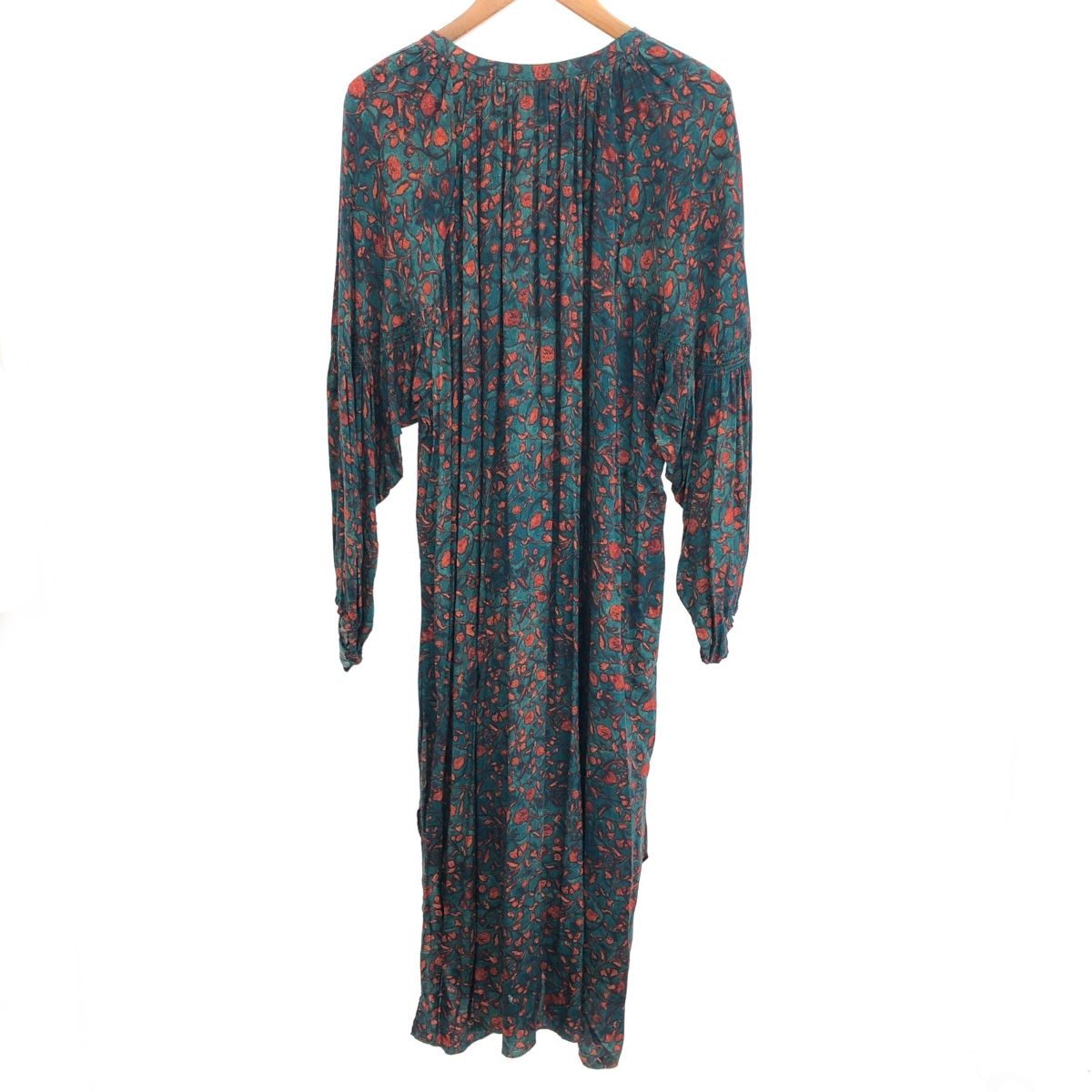 ビアズリー フラワープリントロングワンピース サイズ 表記なし 長袖|マキシワンピース 2025 SS グリーン レディース |