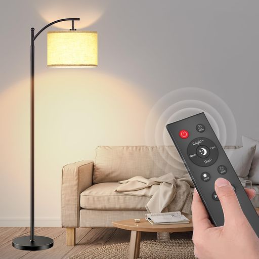 フロアライトスタンドライト間接照明フロアランプ目に優しいインテリア照明3階段調色無段階調光ライトフロアスタンドランプ照明スタンドリモコンインテリア照明おしゃれ組み立て式…