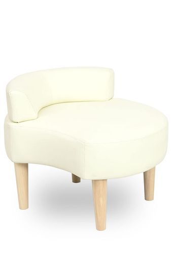 ジェイケイプランJKプランフロアソファ1人用2 Pソファラブソファ丸型コンパクト2人ソファミニソファレザー組合せソファFSF-0002-IVアイボリー肘付き