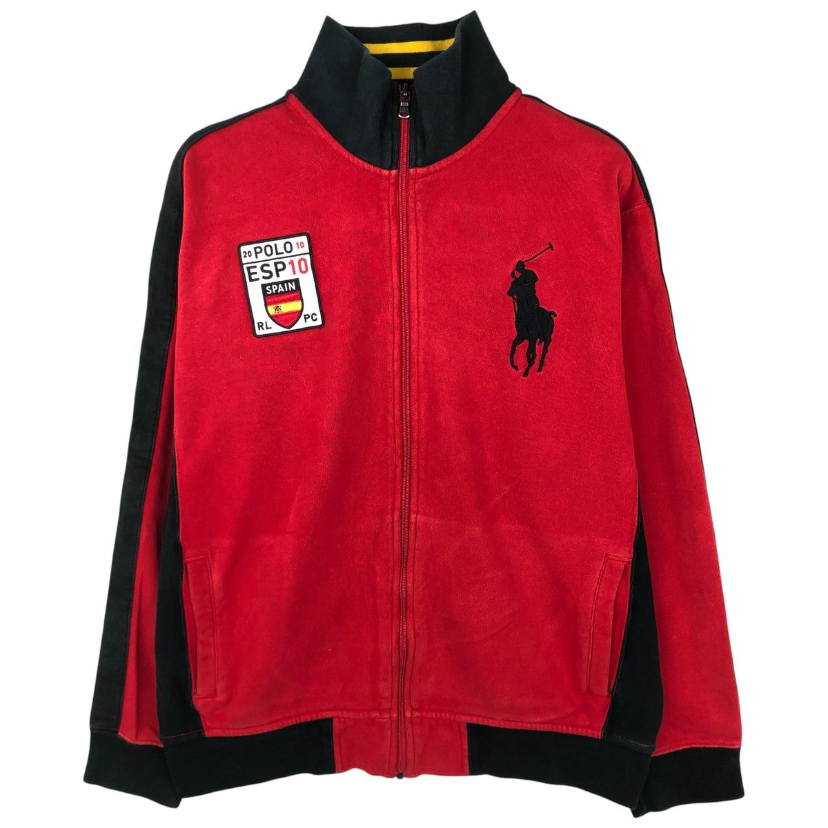 古着 ラルフローレン Ralph Lauren POLO by ビッグポニー ハイネック フルジップスウェットシャツ トレーナー|eaa 606509