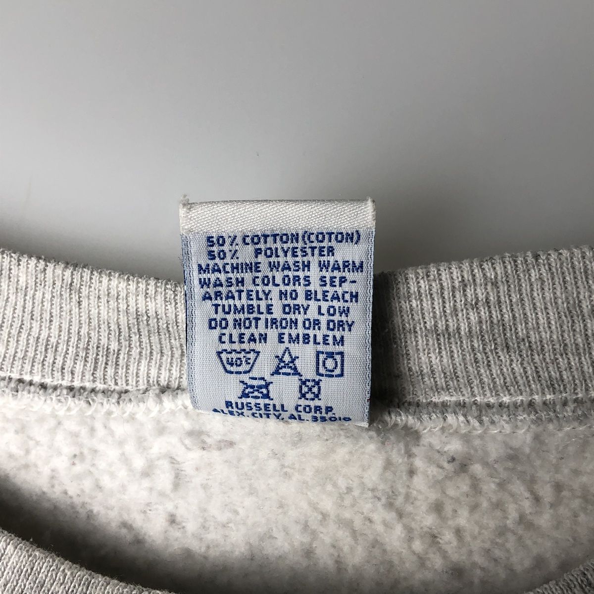 古着 90年代 ラッセル Russell 3連プリント カレッジスウェットシャツ