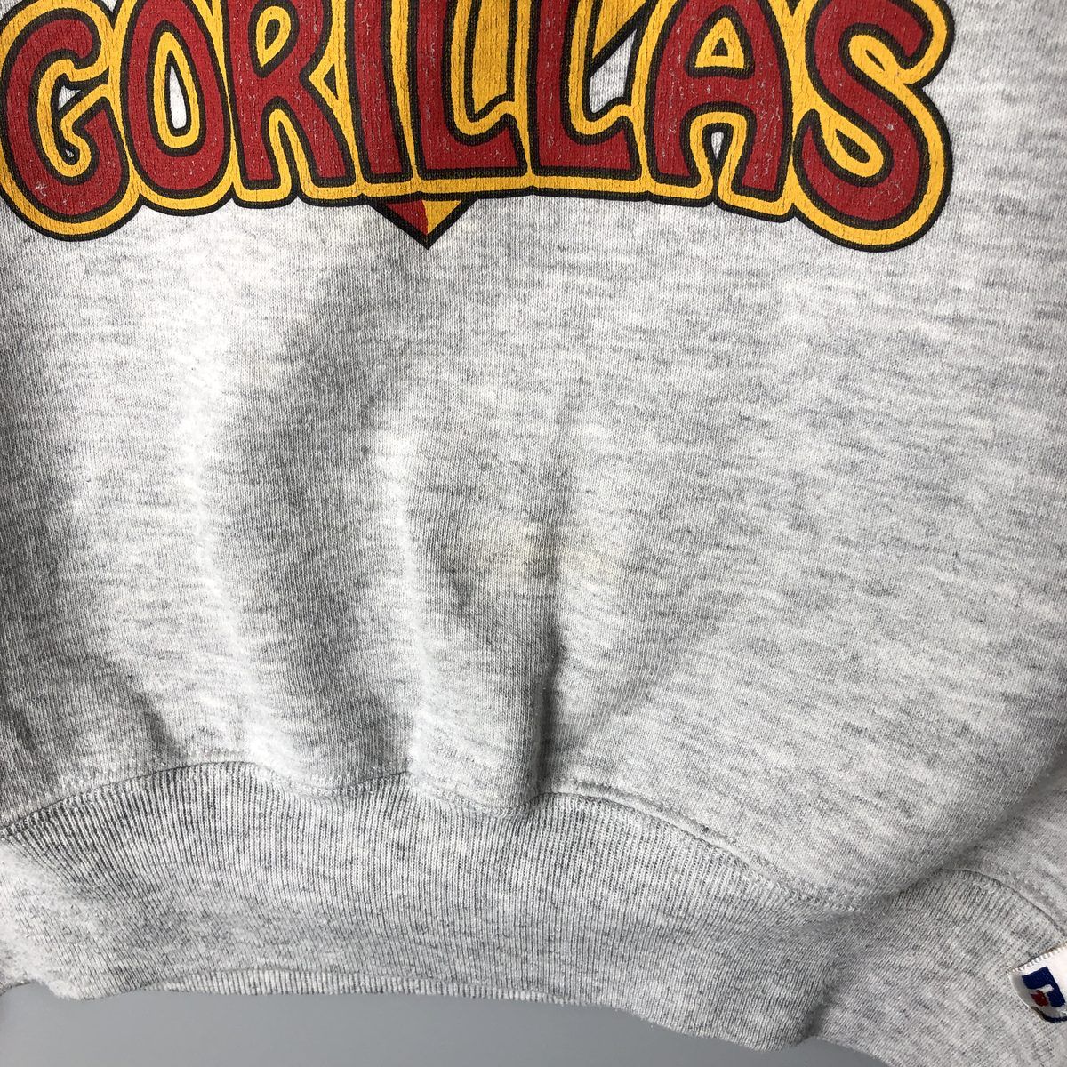 古着 90年代 ラッセル Russell 3連プリント カレッジスウェットシャツ