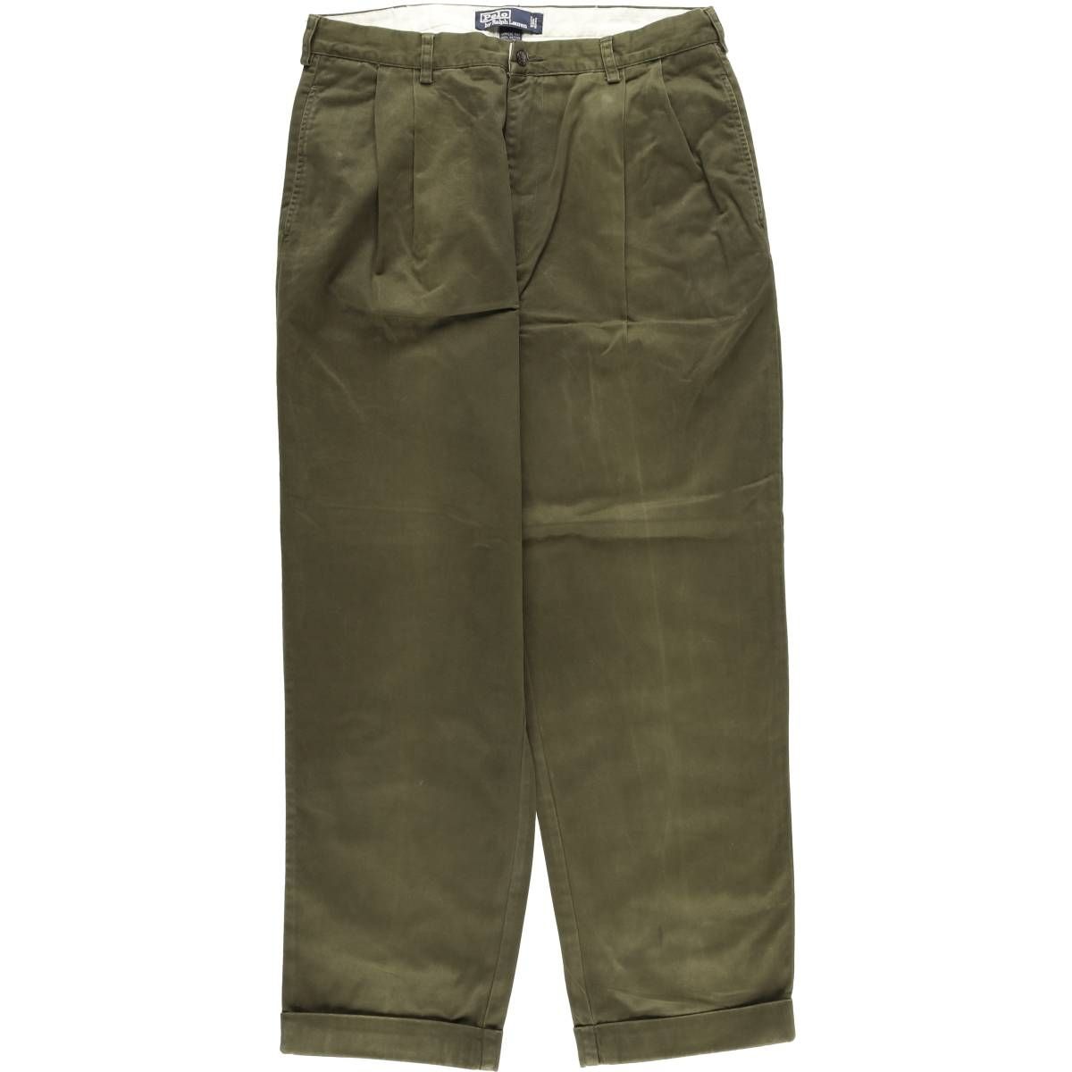 古着 ラルフローレン Ralph Lauren POLO by HAMMOND PANT ツータック チノパンツ メンズw 34相当|eaa 606348