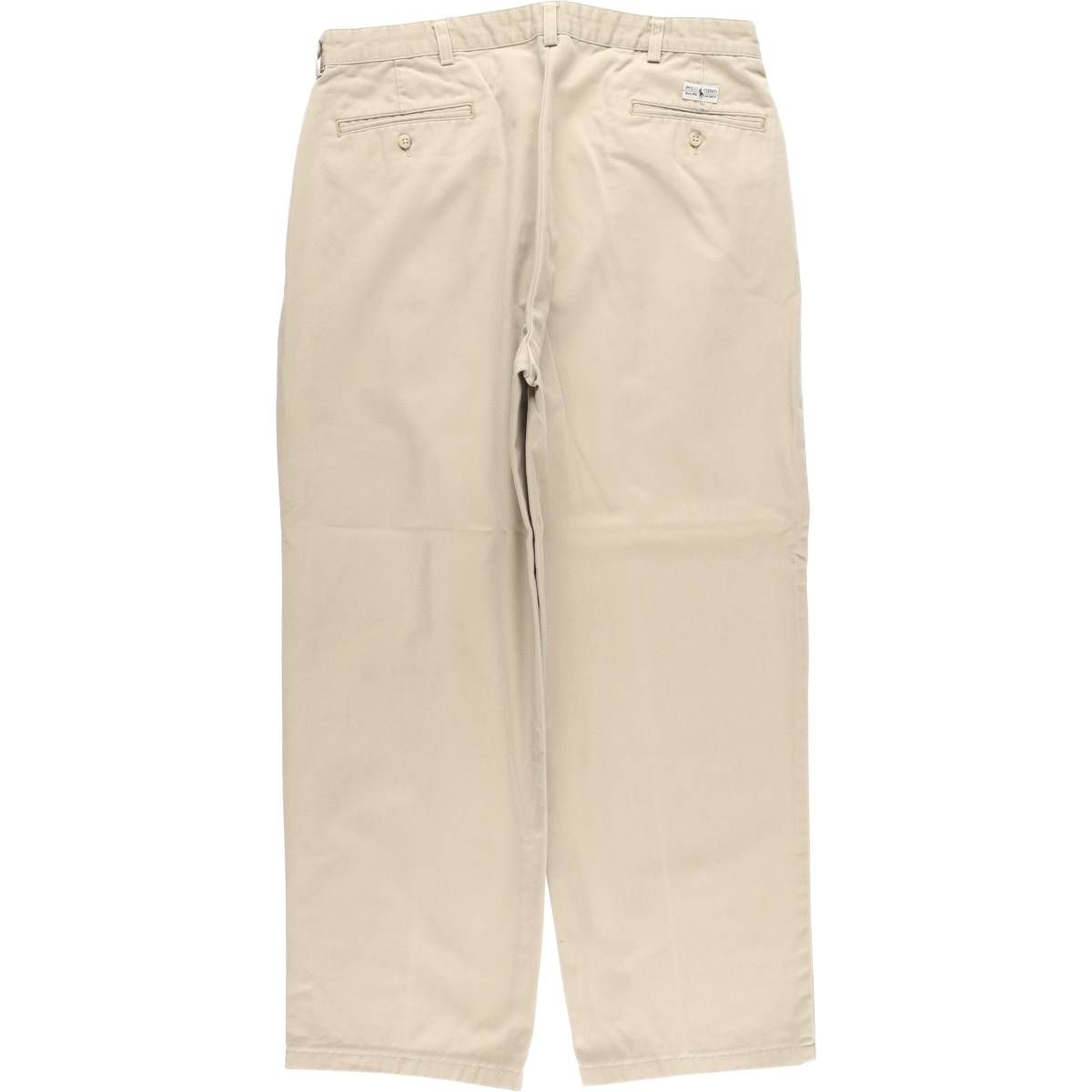 古着 ラルフローレン Ralph Lauren Polo ANDREW PANT ツータック チノパンツ メンズw 35相当|eaa 606351