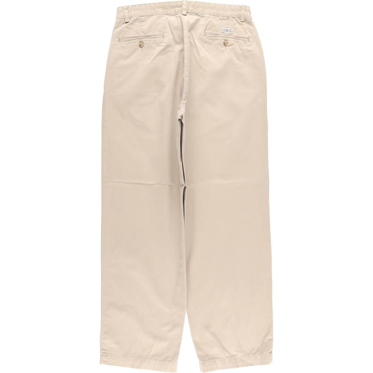 古着 ラルフローレン Ralph Lauren Polo ANDREW PANT ツータック チノパンツ メンズw 32相当|eaa 606353