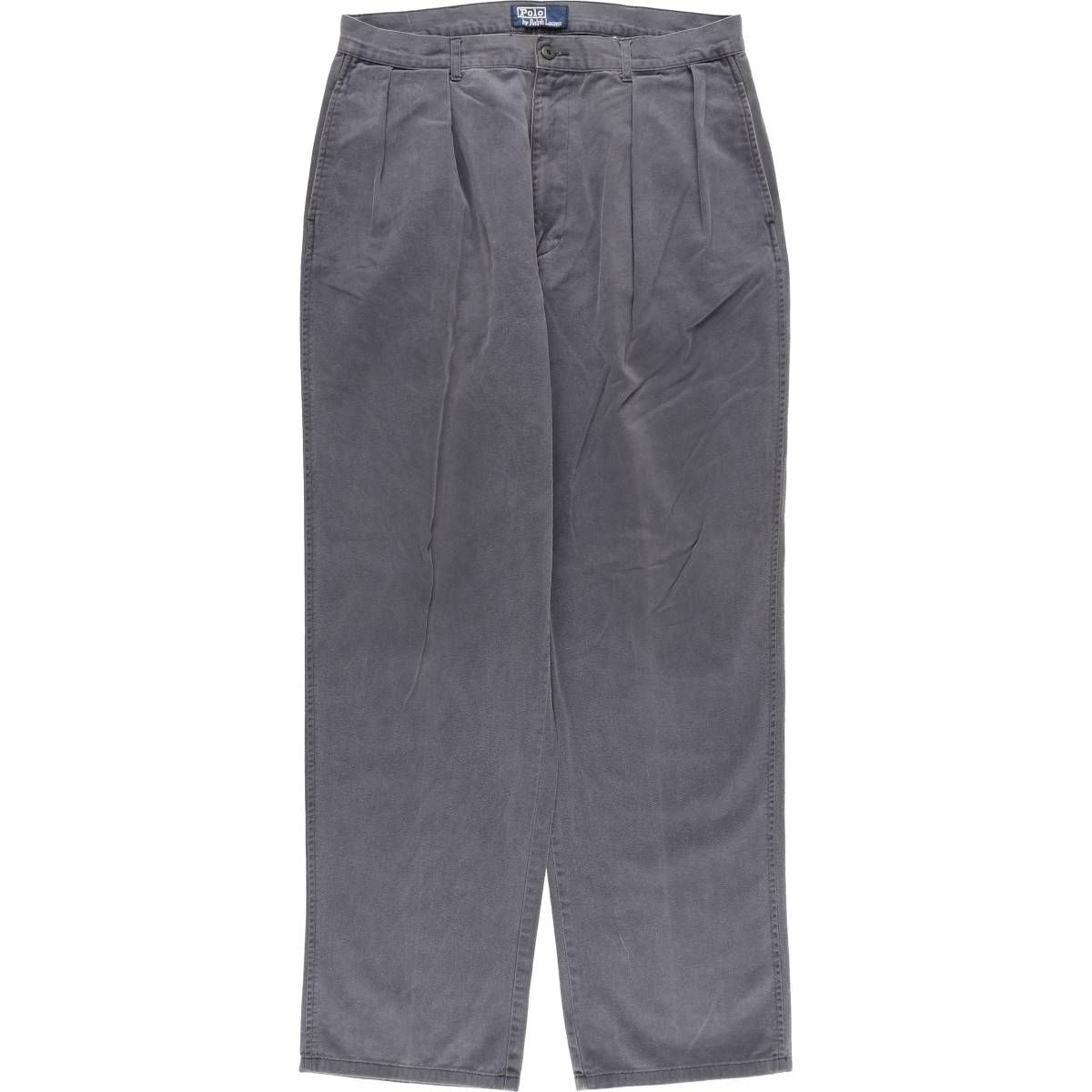 古着 ラルフローレン Ralph Lauren POLO by ツータック チノパンツ メンズw 34相当|eaa 606354