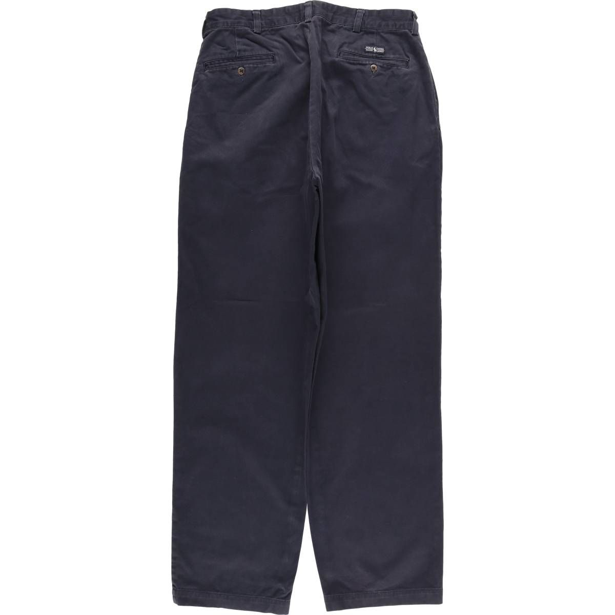 古着 ラルフローレン Ralph Lauren POLO by ANDREW PANT ツータック チノパンツ メンズw 33相当|eaa 606356