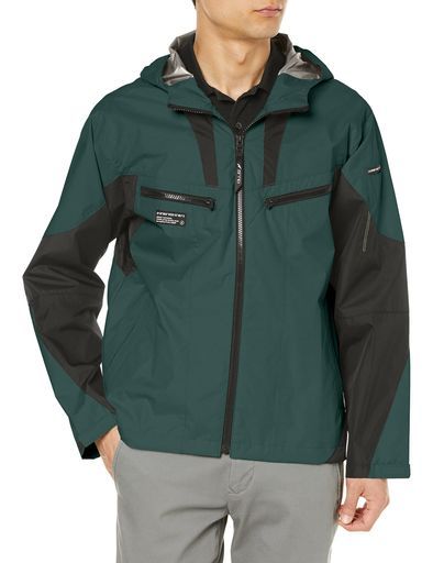 ビッグボーン 空調長袖ウェア メンズ28-ディープグリーンxブラックL