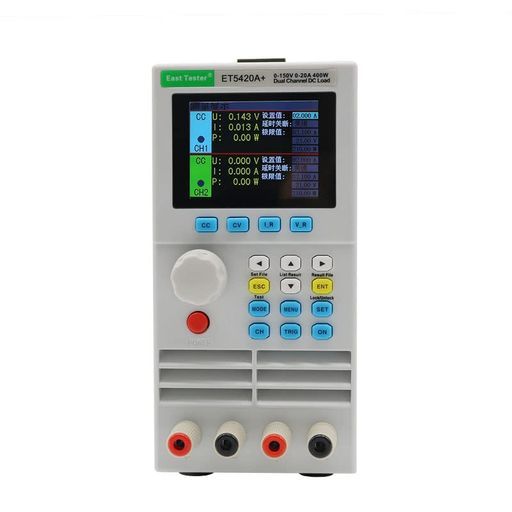 EastTester 400 w電子負荷 バッテリーテスター バッテリバックバンキング 0-150 V 0-20 A*2デュアルチャネル 電池容量 電池放電 ET 5420 A グレー
