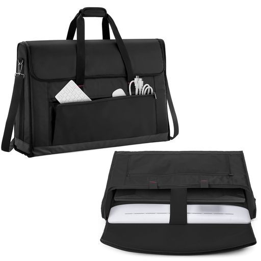 TrunabLCD用キャリングバッグ27インチ用LCD用 液晶ディスプレイ トートバッグポケット付きハンドル付きバッグブラック