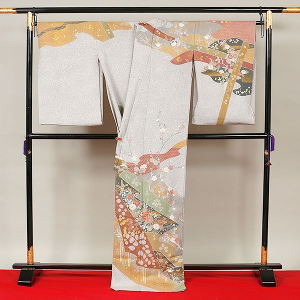 eha 2281 京友禅作家 松井青々 手描き 訪問着 お仕立て付き １ヶ月半～２ヶ月で発送