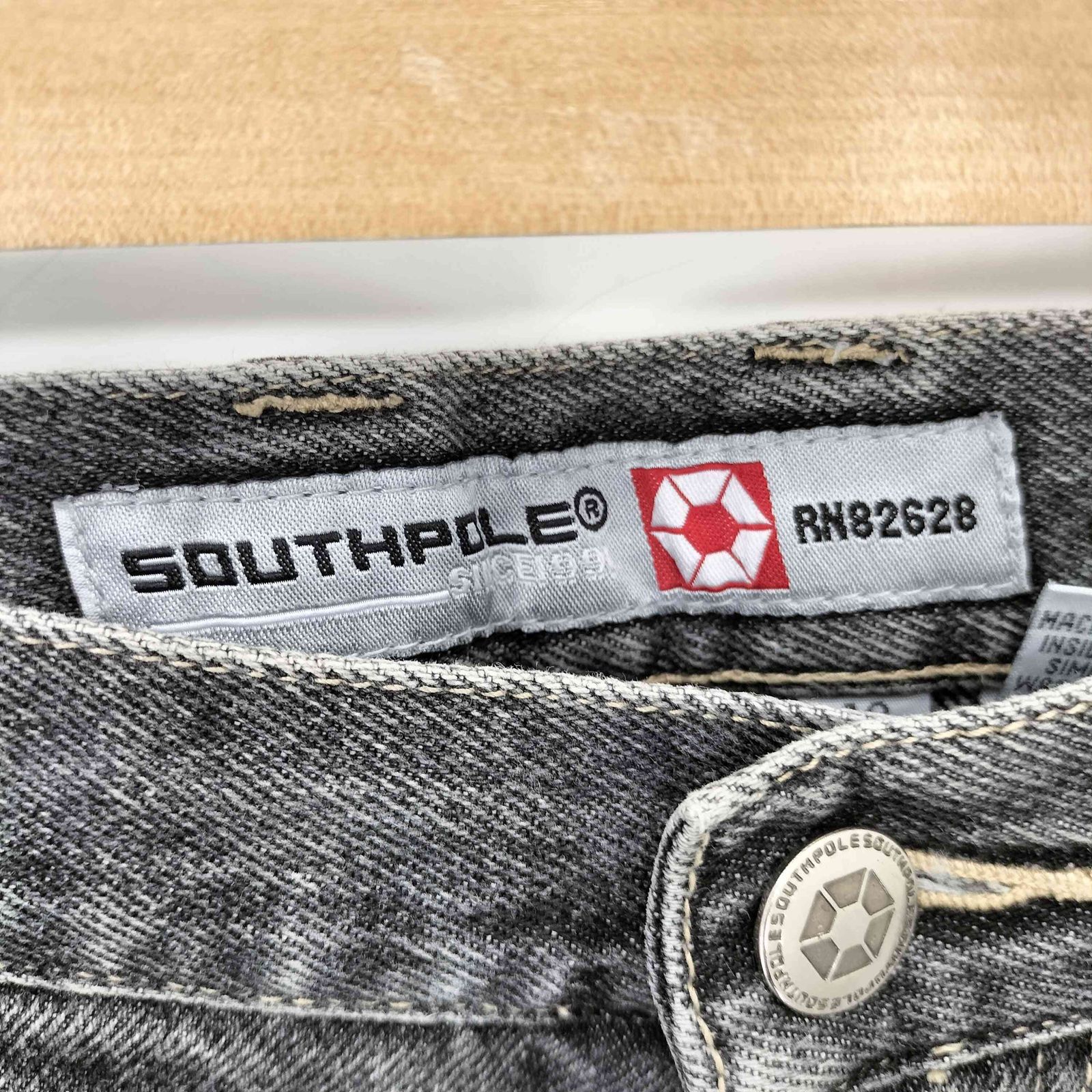 サウスポール SOUTHPOLE 90~00s バギーフィット ブラックデニムパンツ