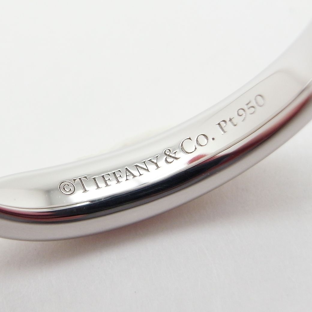 新品同様　ティファニー　Ptウェディング　バンドリング　12.5号　新品仕上げ済 ティファニー ハーモニー ウェディング バンド リング #12.5 Pt950 箱