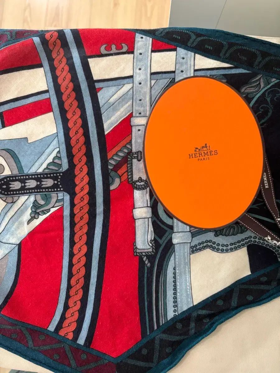  エルメス ロジャンジ カシミア70 シルク30 バンダナ スカーフ 小物