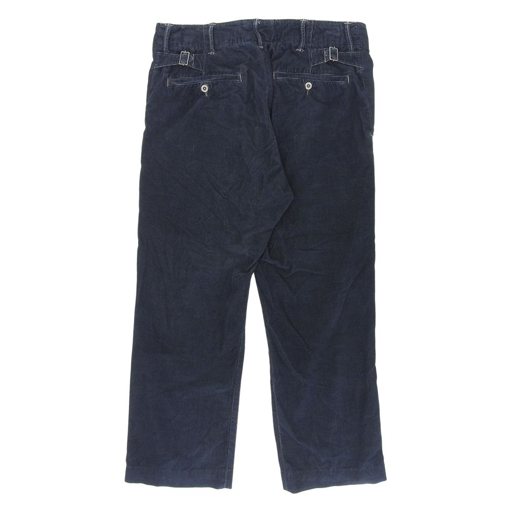 RRL ダブルアールエル ボトムス 32 ネイビー メンズ RRL ダブルアールエル オフィサーズ コーデュロイ パンツ ボトムス