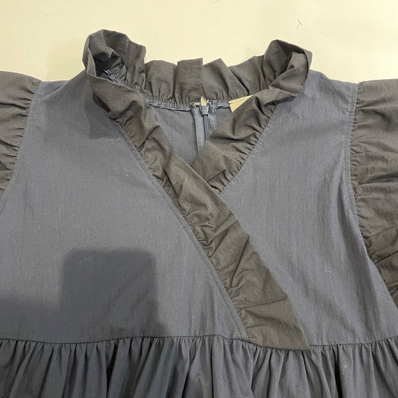 UNITEDARROWS ユナイテッドアローズ カシュクールフリルギャザー 