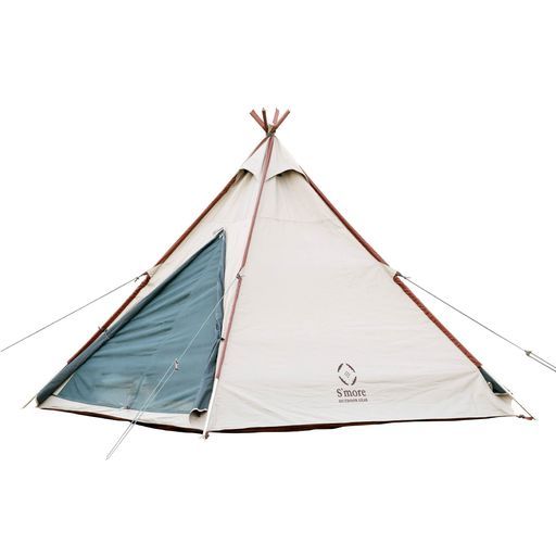 S’more スモア A-Basetentソロテントティピーテントテントティピtipi収納バッグ付きソロキャンプ1~2人用キャンプ防水UPF 50 ポリエステル