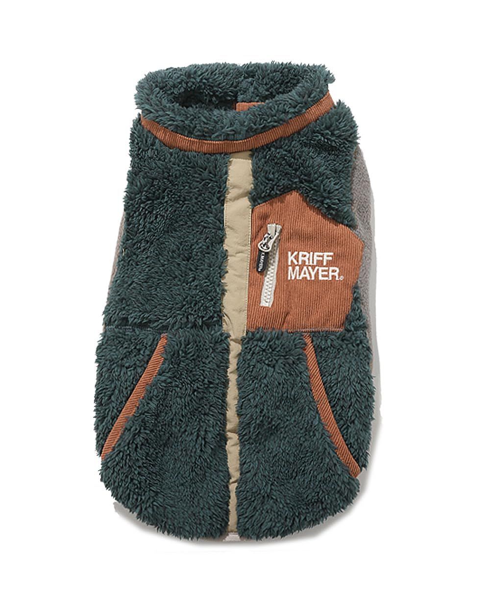 クリフメイヤー 犬服 ベスト シャギー ボア ペット SMALL グリーン