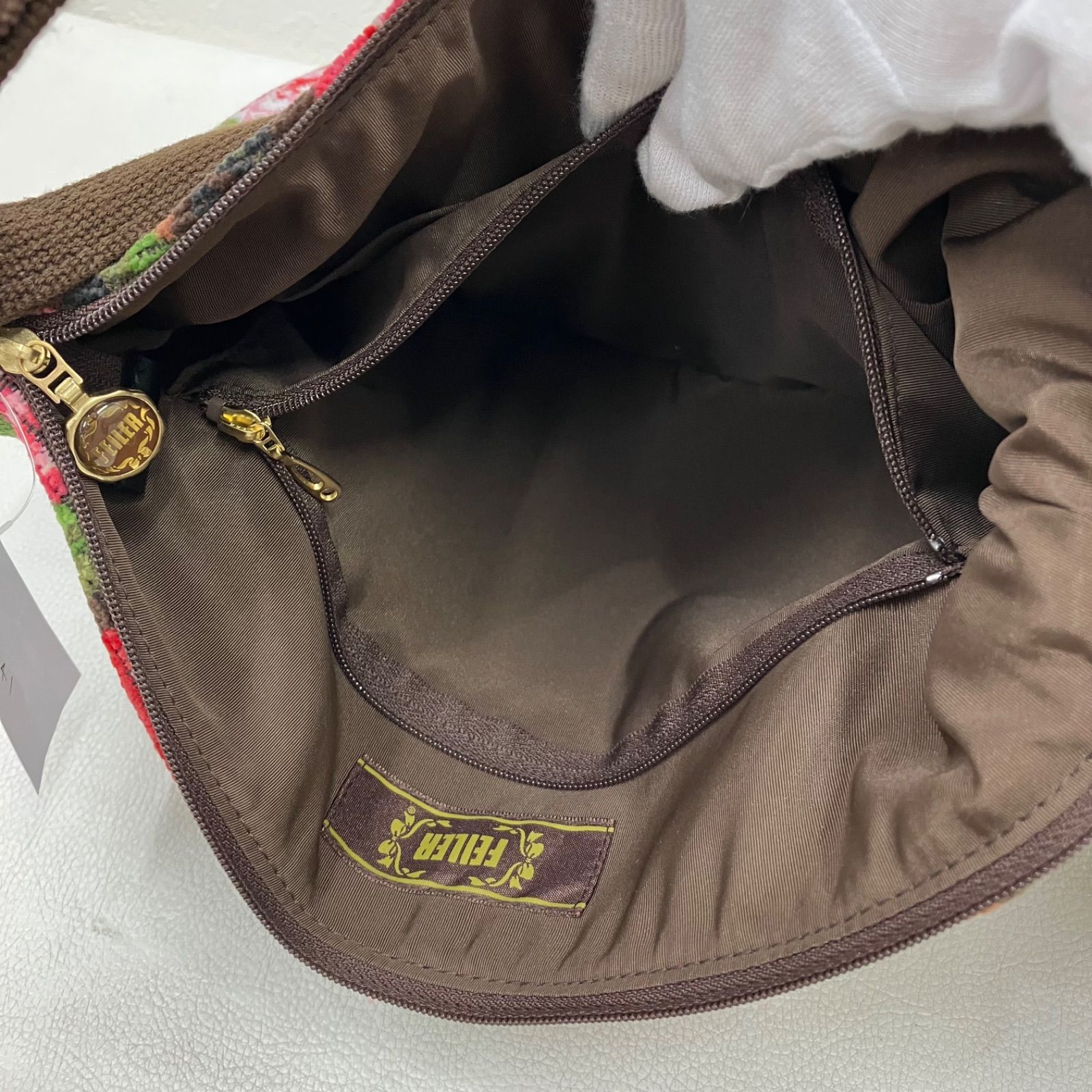 8141 FEILER フェイラー ナマクワランド ショルダーバッグ ブラウン 