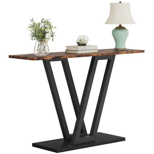 Tribesignsコンソールテーブルソファー裏玄関テーブルサイドテーブル飾り棚約W 110 xD 30 xH 86 cm