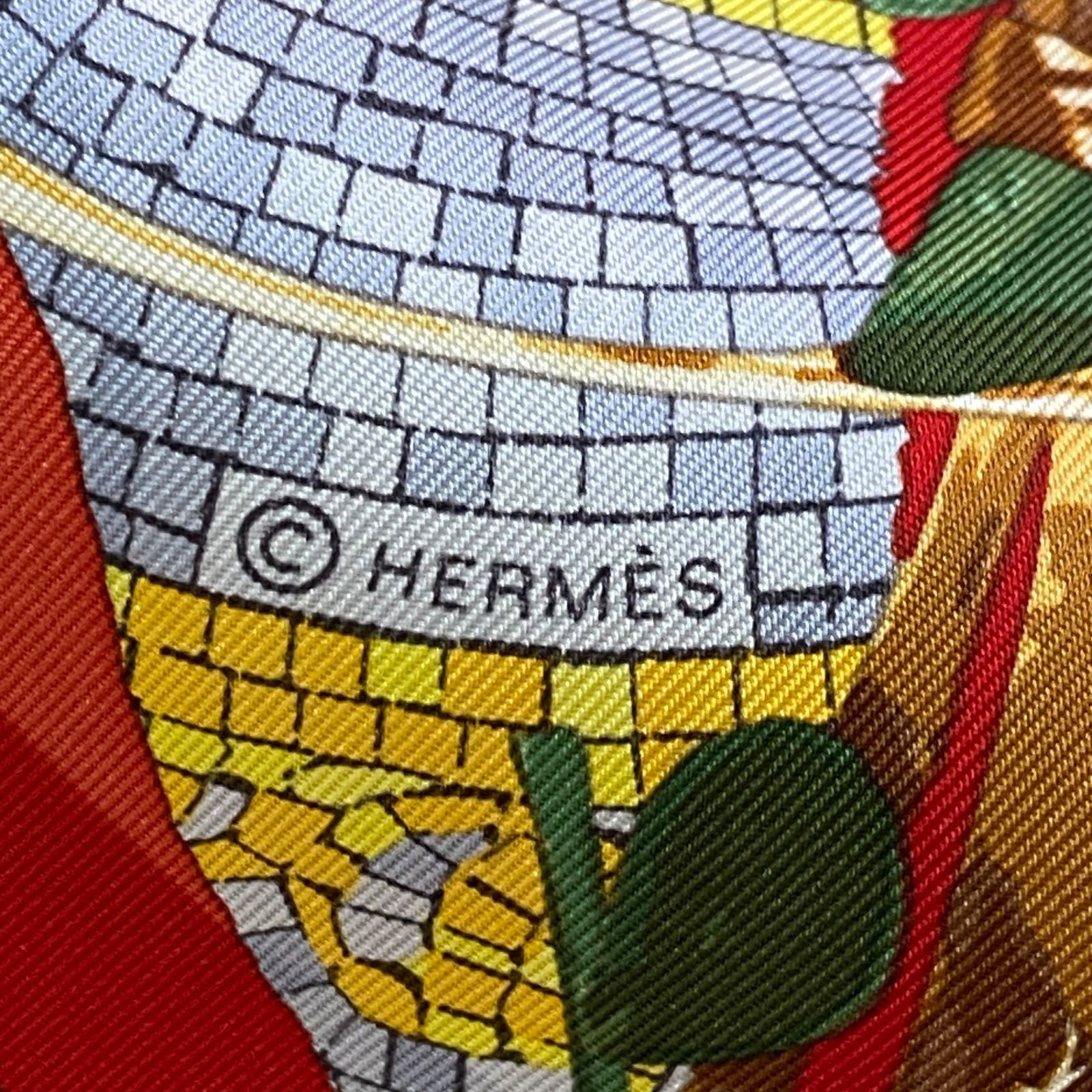 極美品 HERMES エルメス スカーフ シルク カレ90 LE ROBINSON CHIC