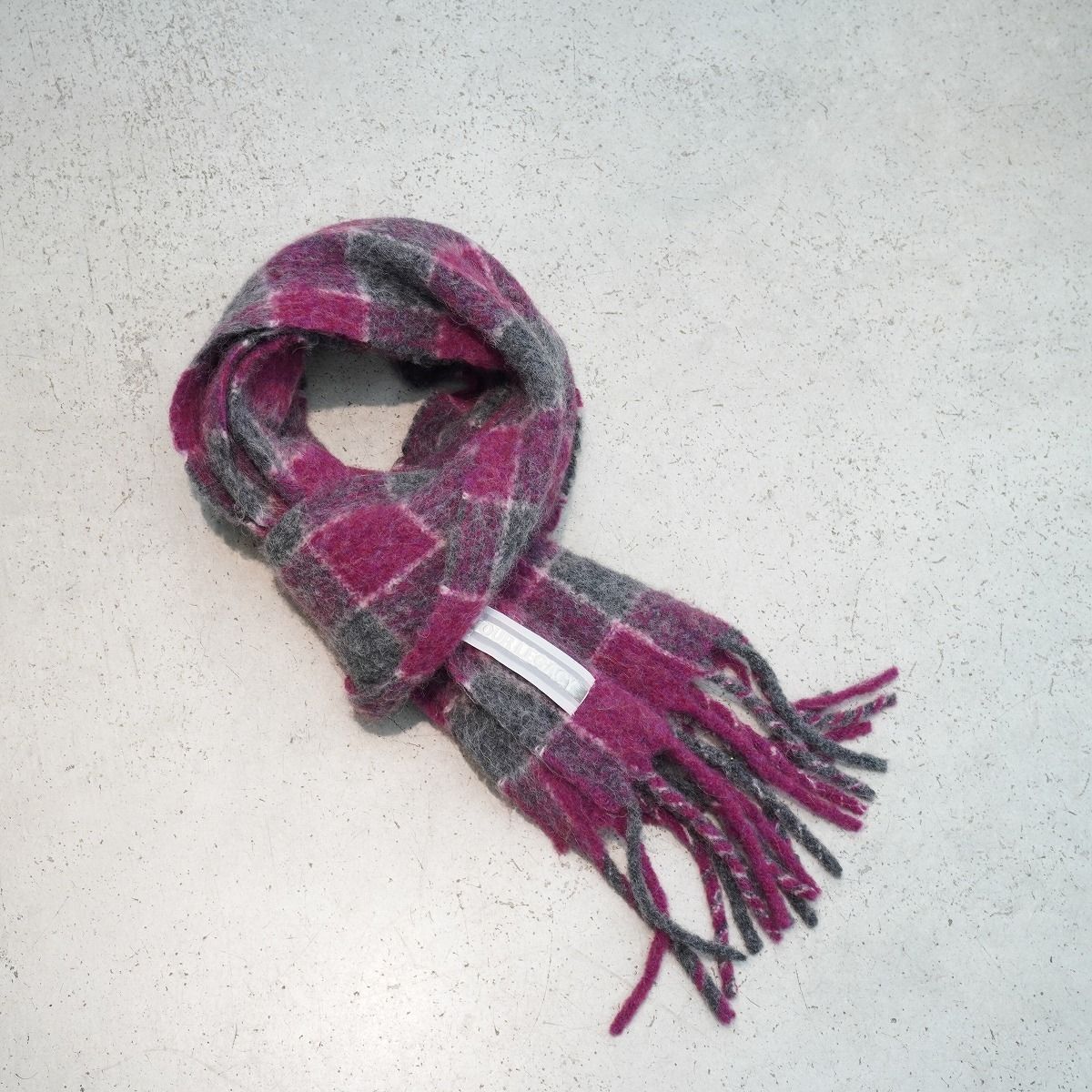 正規 美品 24AW OUR LEGACY アワーレガシー ESTATE SCARF PINK FUZZY