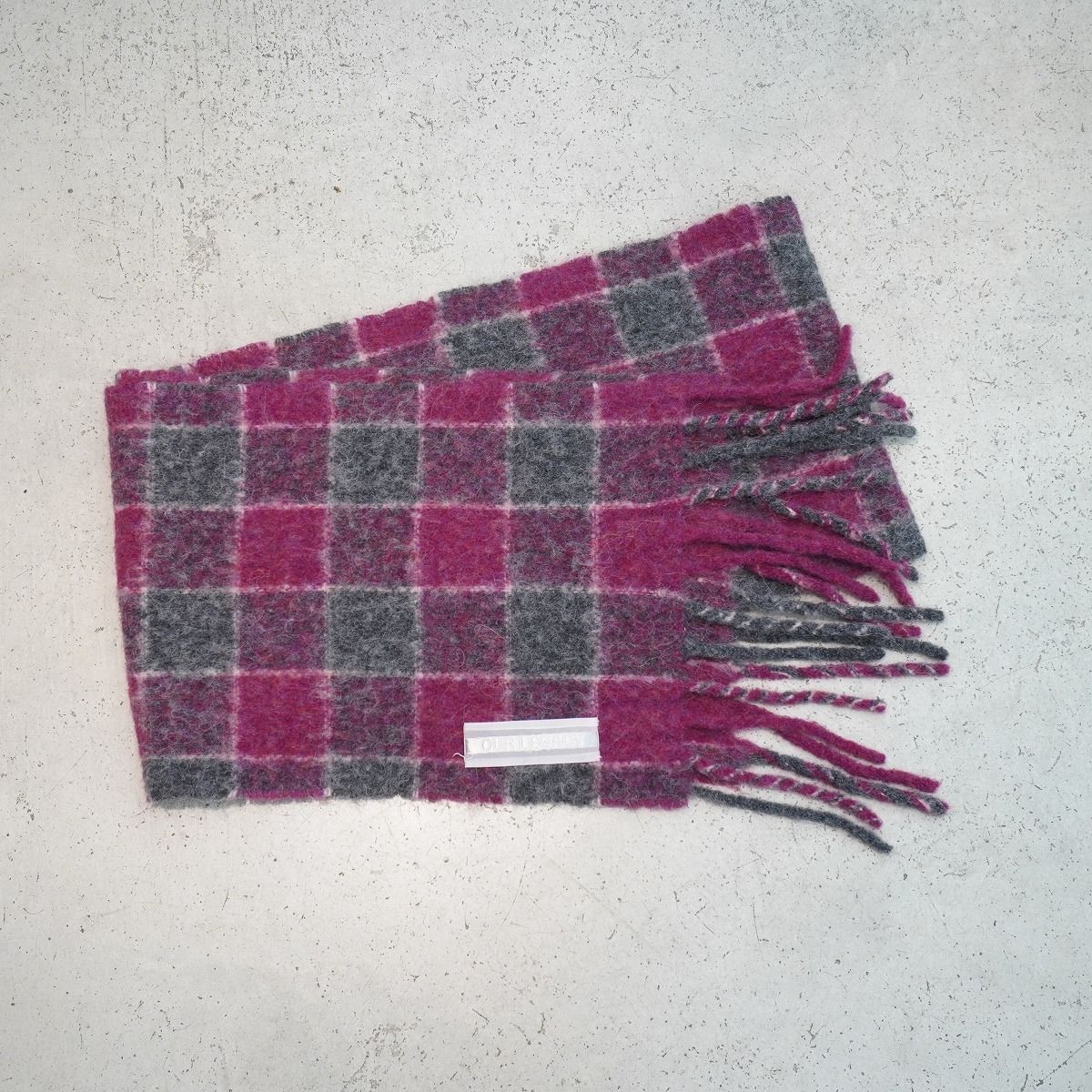 正規 美品 24AW OUR LEGACY アワーレガシー ESTATE SCARF PINK FUZZY