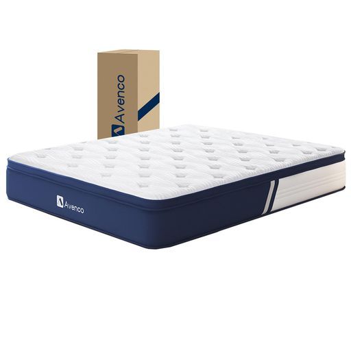 Avencoマットレスダブル高反発ポケットコイルマットレスベッドマットレス 厚20 cm竹炭入り吸湿脱臭スプリングマットレス高密度ウレタン高密度コイル 並行配列エッジサポートダブル…