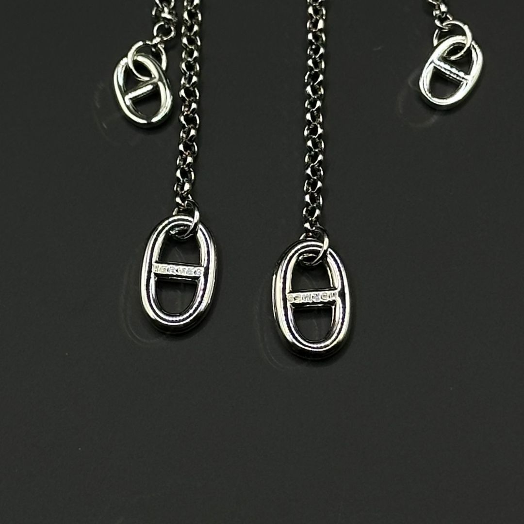 極美品】Hermes シェーヌダンクル ニューファランドール ドロップ