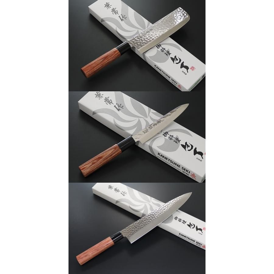 KC-952 三徳 165mm +KC-953 薄刃型 165mm 兼常作 KC-952】KC-950 series 三徳 SANTOKU 165mm | Kanetsune Seki