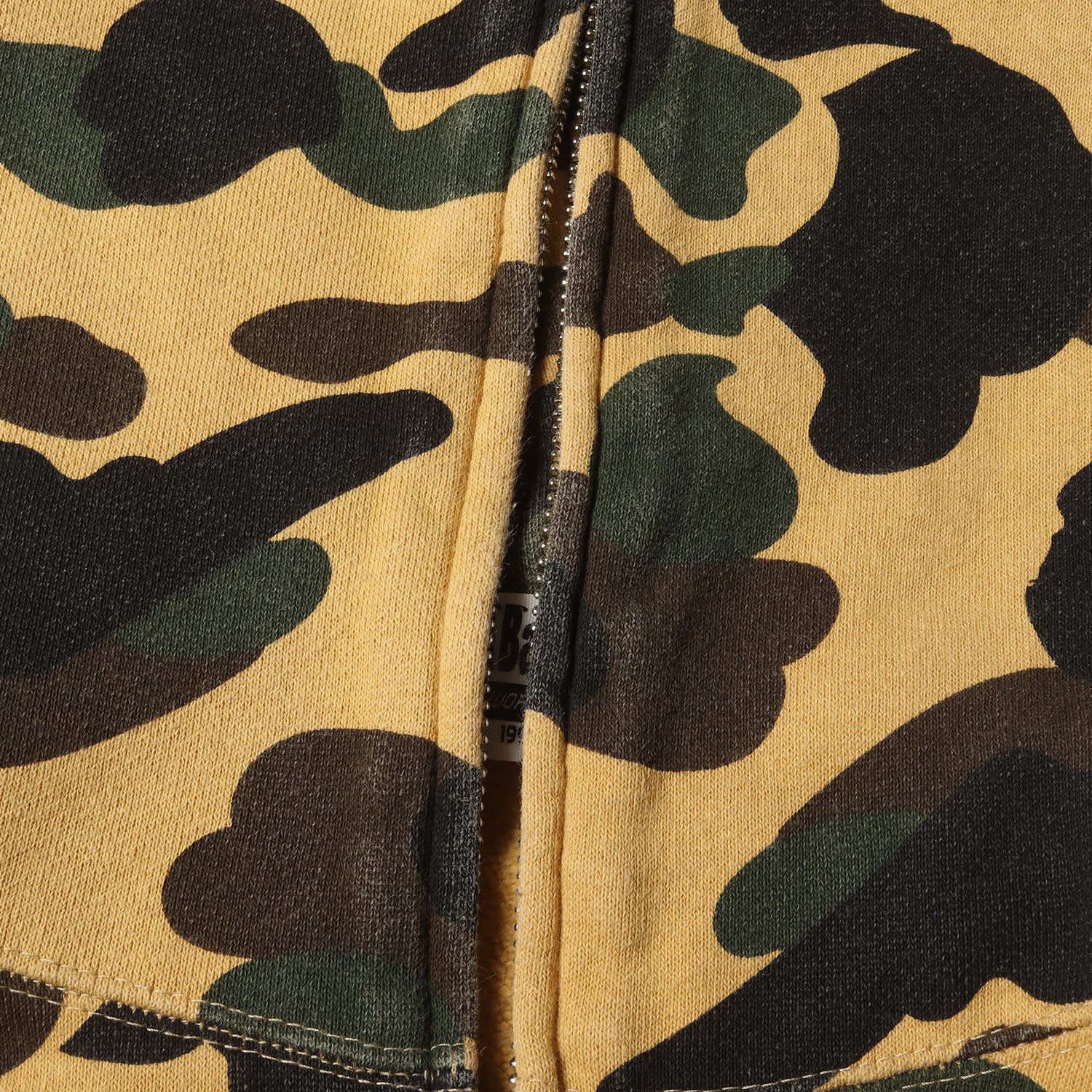 A BATHING APE ア ベイシング エイプ パーカー イエローカモ サイズ:XL 