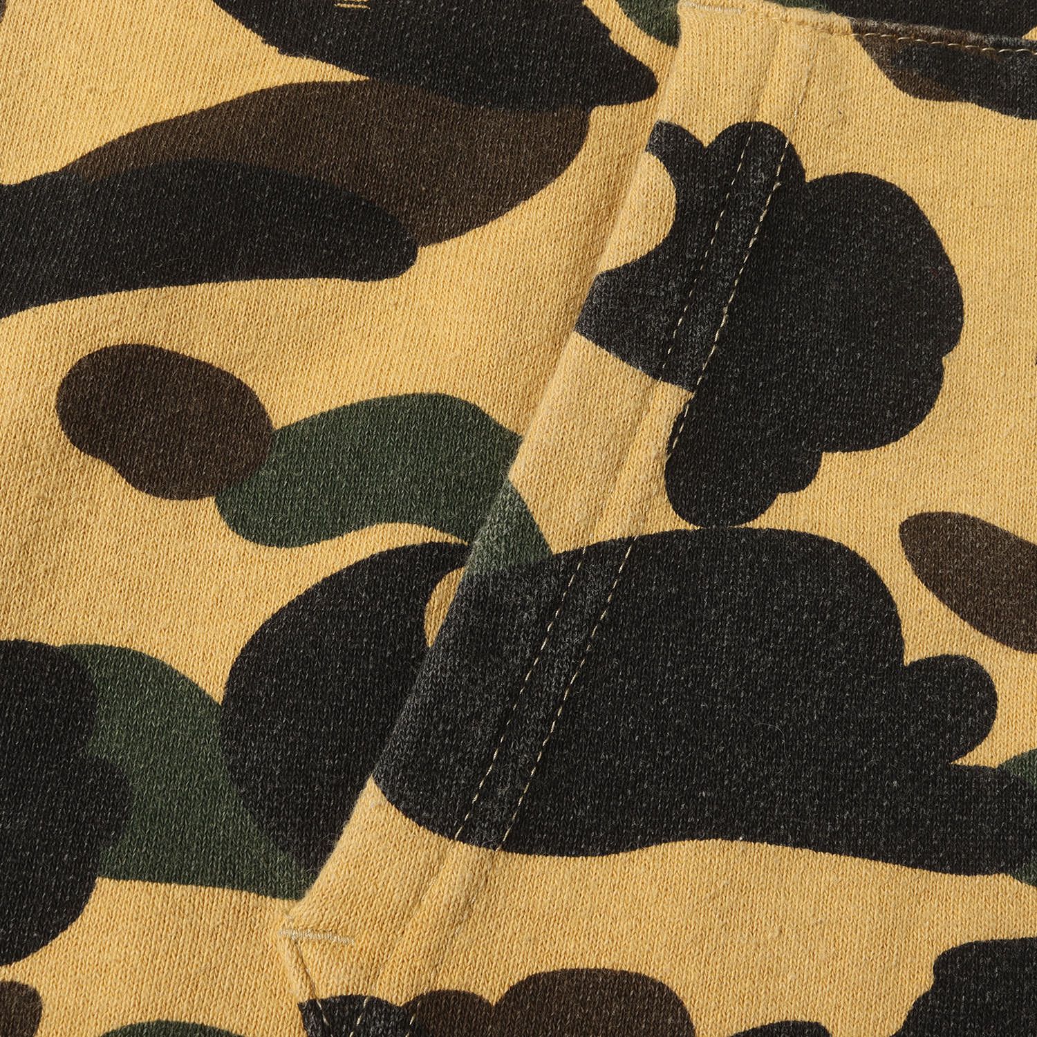 A BATHING APE ア ベイシング エイプ パーカー イエローカモ サイズ:XL 